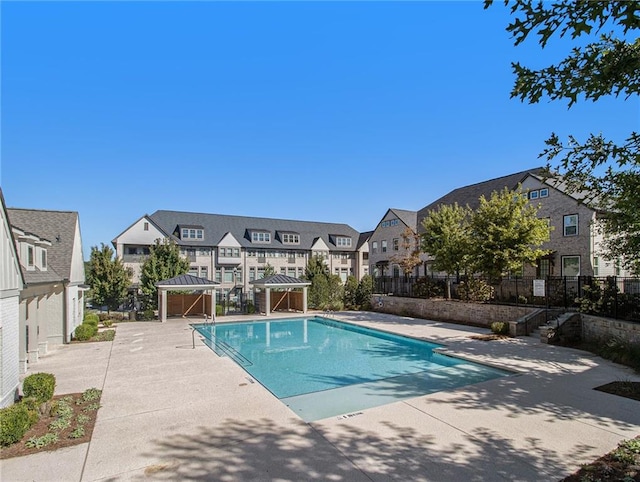 view of pool with a patio