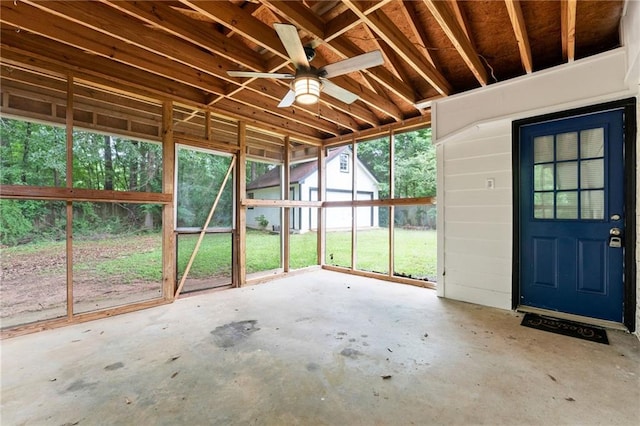 1694 Pheasant Dr, Atlanta, GA 30238 - unfurnished sunroom featuring ceiling fan