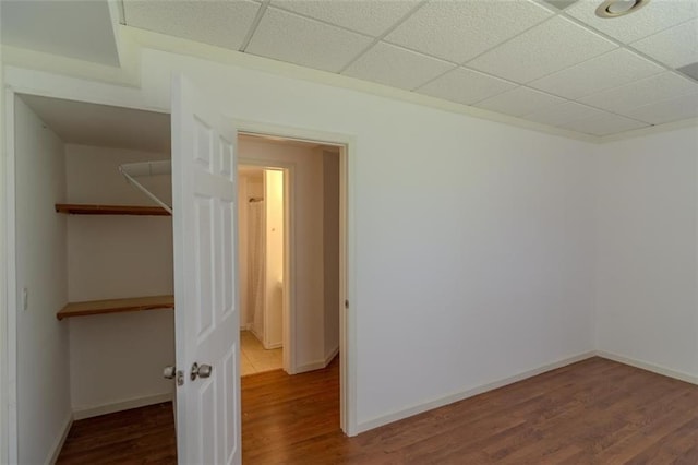 851 Roget Ct, Lawrenceville, GA 30045 - spare room with wood finished floors and a paneled ceiling