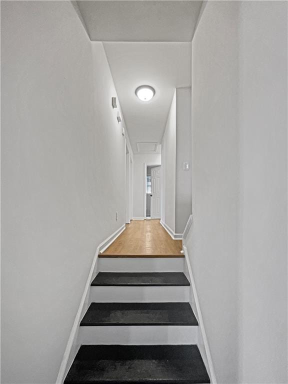 31 Mariner Way SE, Acworth, GA 30102 - stairway featuring wood finished floors and baseboards