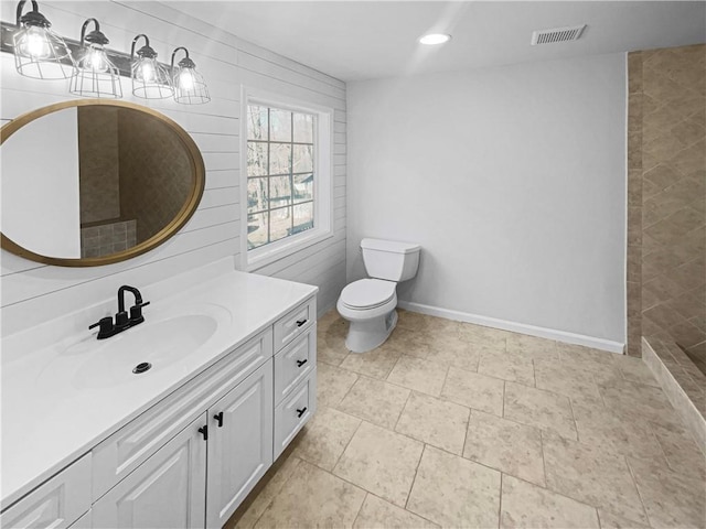 31 Mariner Way SE, Acworth, GA 30102 - full bathroom featuring toilet, recessed lighting, vanity, visible vents, and baseboards