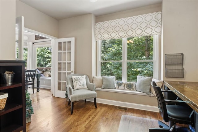 2713 Misty Rock Cv, Dacula, GA 30019 - office with wood finished floors and french doors