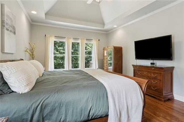 2713 Misty Rock Cv, Dacula, GA 30019 - bedroom featuring wood finished floors, recessed lighting, and a ceiling fan
