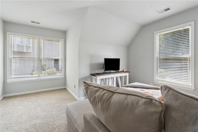 2713 Misty Rock Cv, Dacula, GA 30019 - carpeted living area featuring plenty of natural light and lofted ceiling