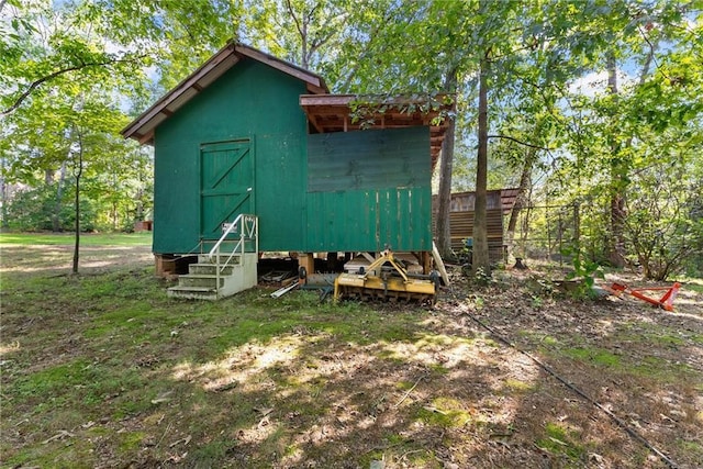 view of outbuilding