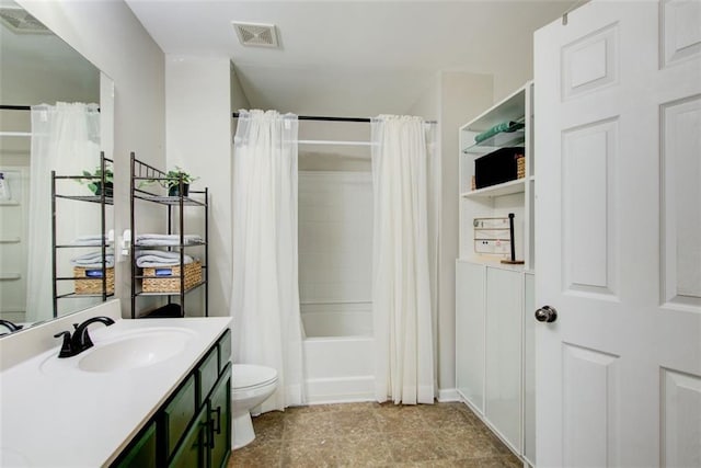 3622 Utoy Dr, South Fulton, GA 30331 - full bath with toilet, shower / bath combo with shower curtain, and vanity