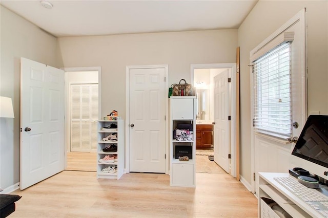 3622 Utoy Dr, South Fulton, GA 30331 - bedroom featuring light wood-style flooring, multiple windows, and ensuite bath