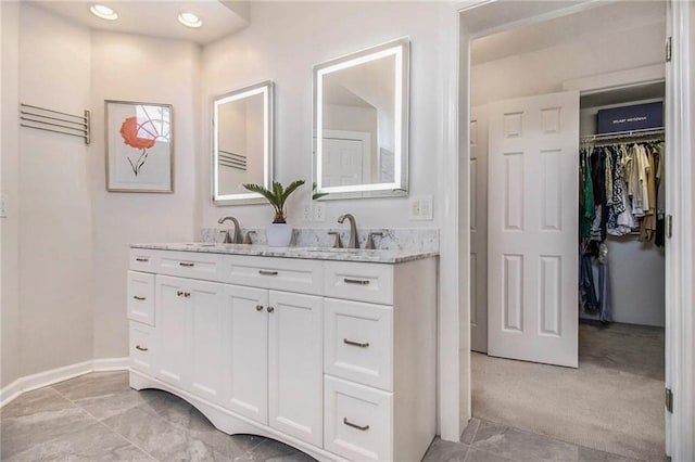 bathroom featuring vanity