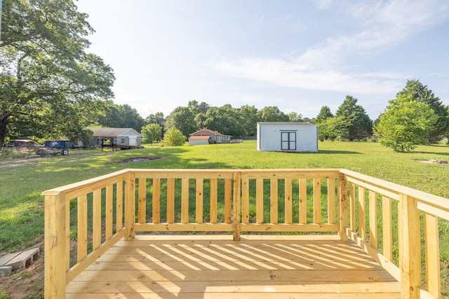 716 Phillips Dr, Monroe, GA 30656 - wooden deck featuring a lawn