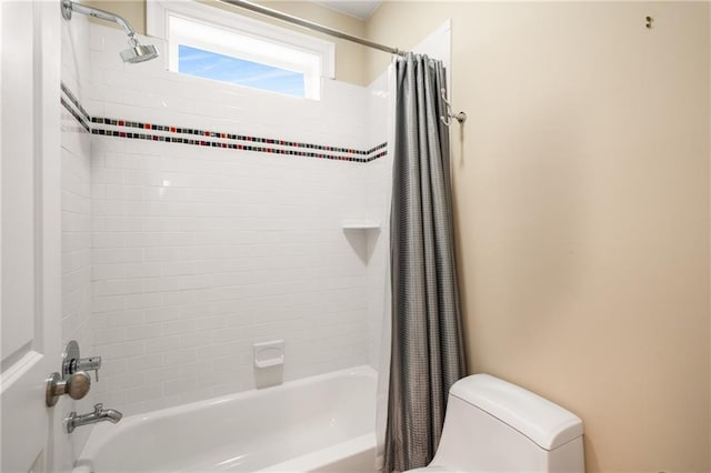 315 Melrose Ave, Decatur, GA 30030 - full bath featuring shower / bath combo with shower curtain and toilet