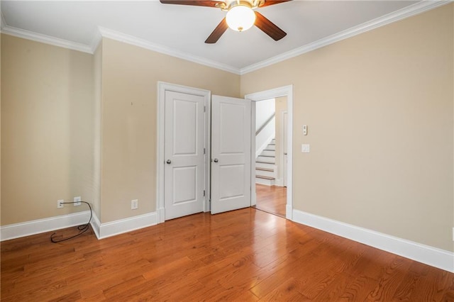 315 Melrose Ave, Decatur, GA 30030 - interior space featuring baseboards, ceiling fan, crown molding, and light wood-style flooring
