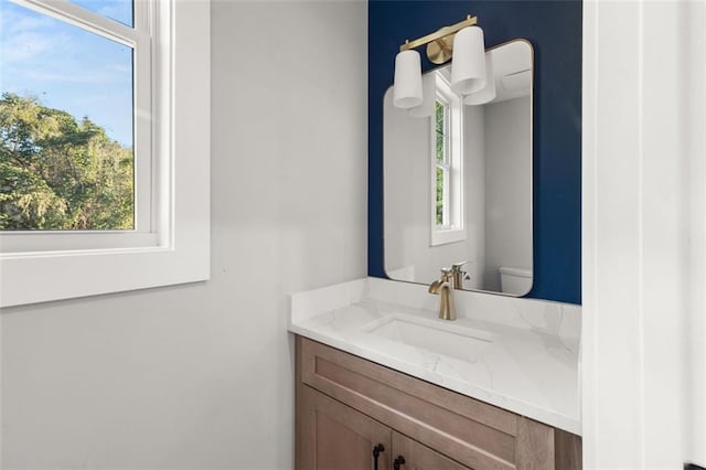 327 Ohm Ave, Avondale Estates, GA 30002 - bathroom featuring vanity and toilet