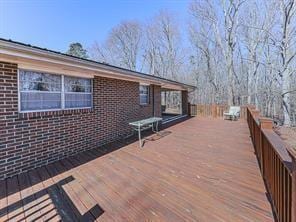 6267 Mount Pisgah Rd, Ellijay, GA 30540 - view of wooden deck