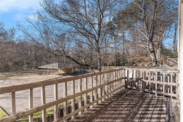 view of wooden terrace