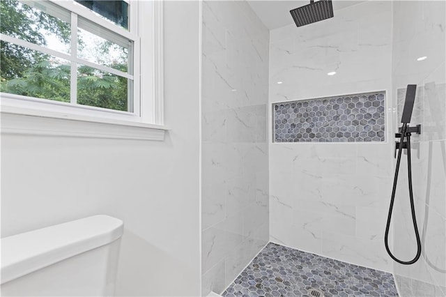 3614 N Druid Hills Rd N, Decatur, GA 30033 - bathroom featuring a marble finish shower and toilet