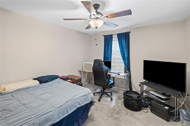 202 Berkeley Woods Dr, Duluth, GA 30096 - carpeted bedroom with a ceiling fan