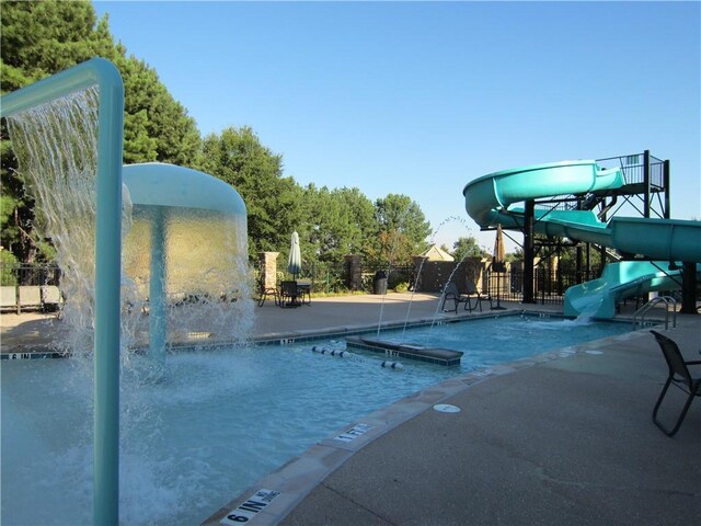 8970 Moor Park Run, Duluth, GA 30097 - view of pool with a water slide