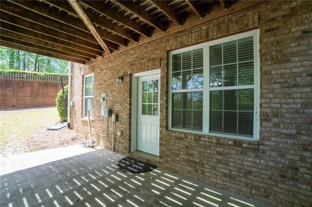 2548 Gadsen Walk, Duluth, GA 30097 - exterior space with brick siding and fence