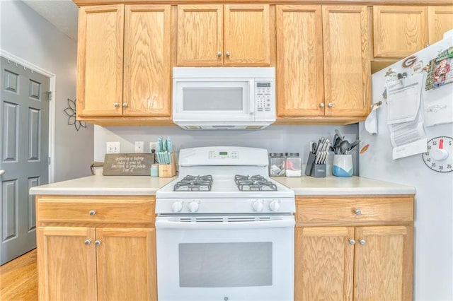 kitchen with white appliances