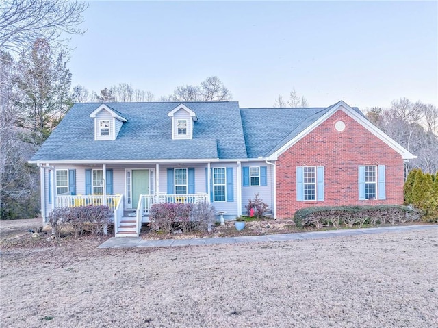 view of front of home featuring a porch