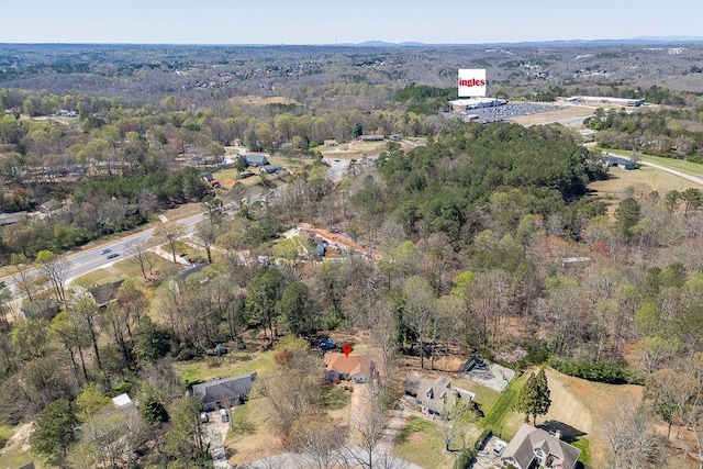 4434 Hidden Oaks Dr, Flowery Branch, GA 30542 - aerial overview of property's location featuring a forest