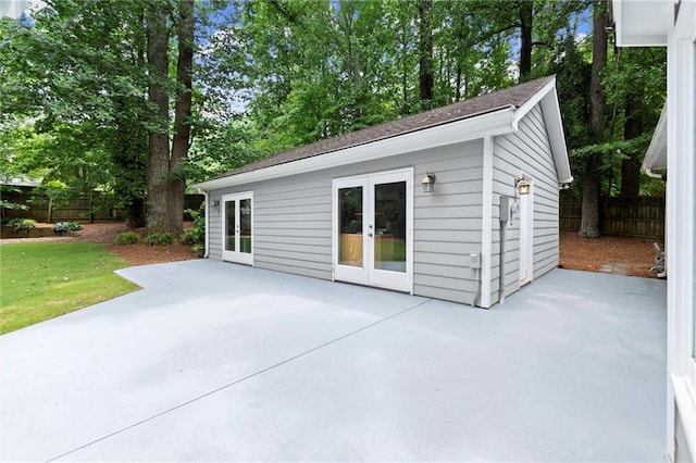 4504 Reva Way NE, Marietta, GA 30066 - view of patio with french doors