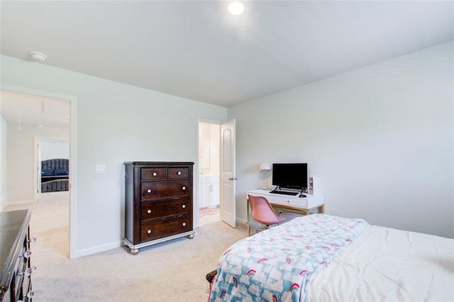 42 Citrine Way, Acworth, GA 30101 - carpeted bedroom with baseboards and ensuite bathroom