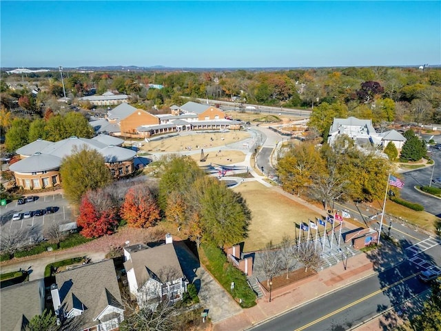 drone / aerial view featuring a residential view