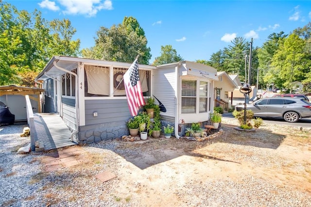 view of bungalow-style home