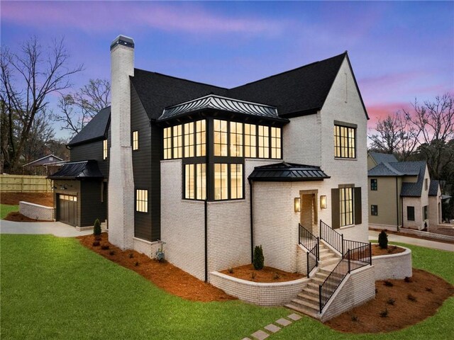 56 Pine St, Roswell, GA 30075 - foyer entrance featuring wood finished floors, arched walkways, stairway, and a high ceiling