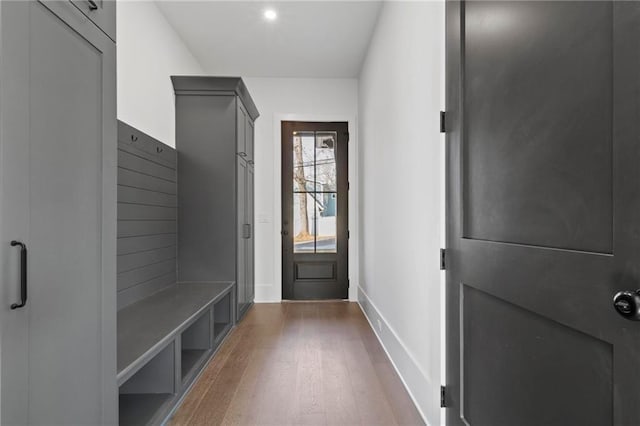 56 Pine St, Roswell, GA 30075 - mudroom with wood finished floors and baseboards