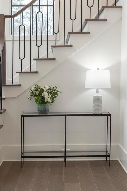 56 Pine St, Roswell, GA 30075 - staircase with baseboards