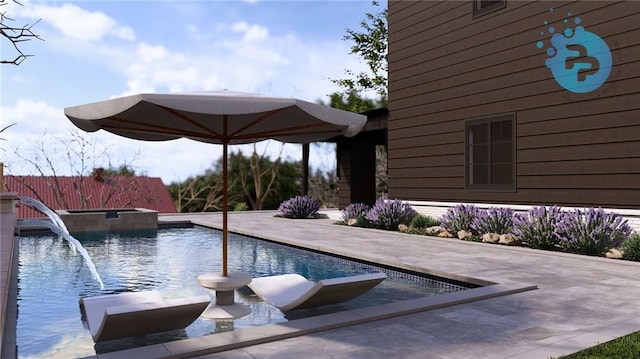 56 Pine St, Roswell, GA 30075 - view of pool with a pool with connected hot tub