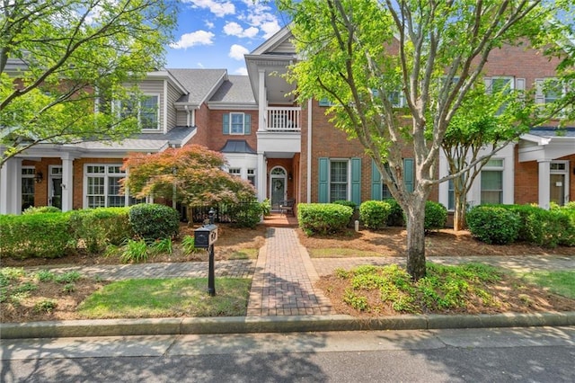 8730 Parker Pl, Roswell, GA 30076 - townhome / multi-family property featuring brick siding and a balcony