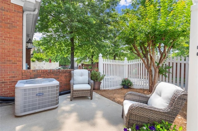 8730 Parker Pl, Roswell, GA 30076 - view of patio with central AC unit