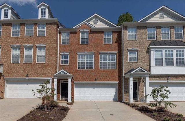 view of property featuring a garage