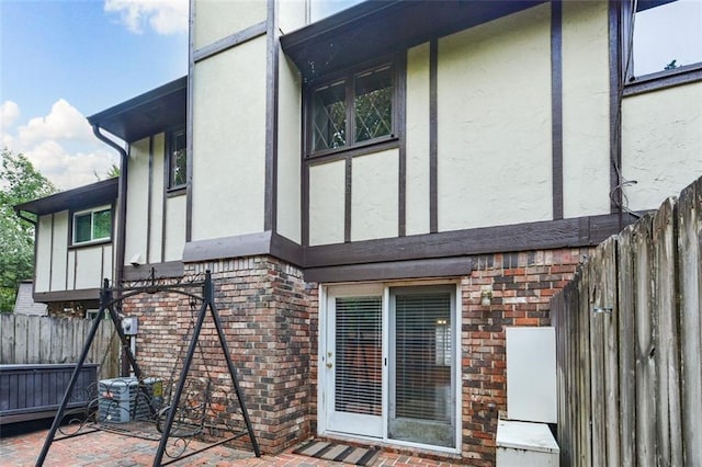 view of home's exterior with a patio area