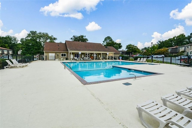 view of pool with a patio