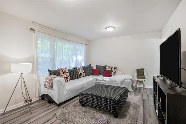 4025 Cheoah Dr, Douglasville, GA 30135 - living room featuring wood finished floors and baseboards