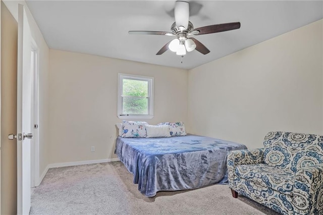 4025 Cheoah Dr, Douglasville, GA 30135 - carpeted bedroom with baseboards and ceiling fan
