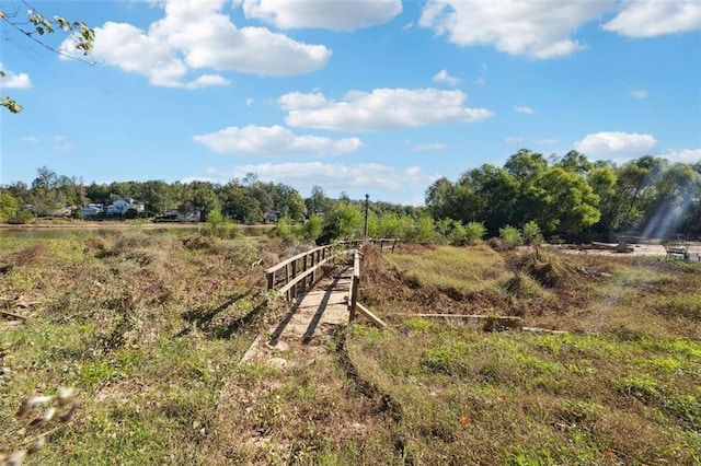 view of yard featuring a rural view