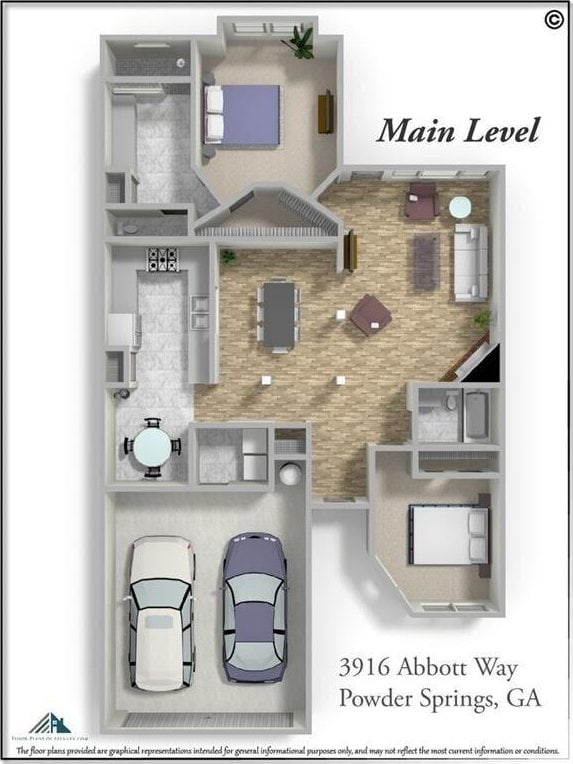 3916 Abbott Way Unit 2, Powder Springs, GA 30127 - room layout