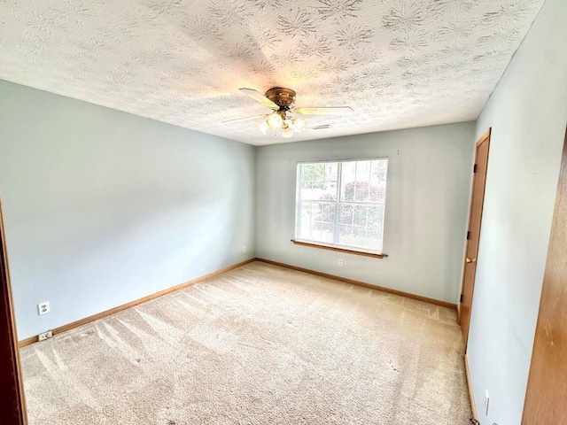 60 Parkman Trl, Covington, GA 30016 - unfurnished room with carpet, ceiling fan, baseboards, and a textured ceiling