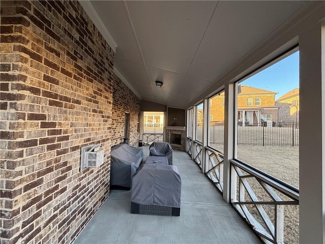 3566 Andover Way, Buford, GA 30519 - sunroom featuring vaulted ceiling