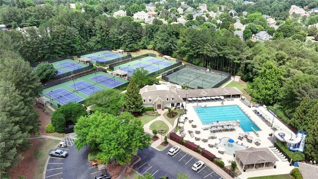 119 Kennemer Ct, Duluth, GA 30097 - aerial view of a pool