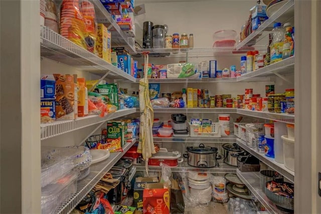 view of pantry