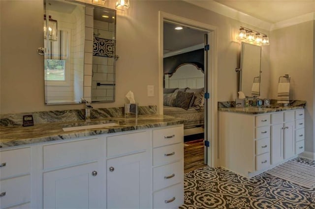 bathroom with vanity