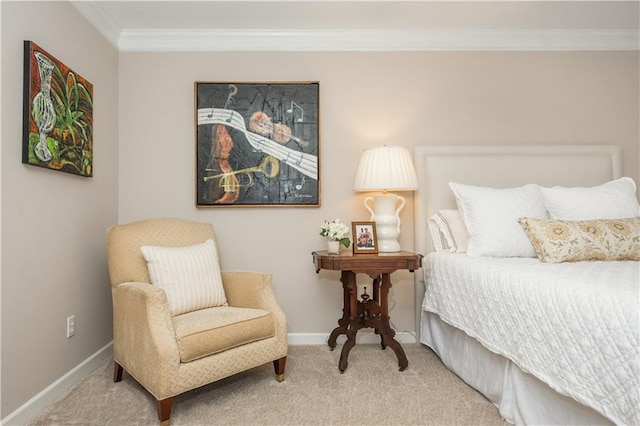 39 Ivy Gates NE, Atlanta, GA 30342 - carpeted bedroom featuring ornamental molding and baseboards