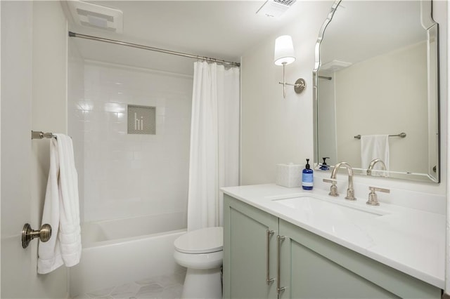 39 Ivy Gates NE, Atlanta, GA 30342 - full bath with shower / bathtub combination with curtain, vanity, visible vents, and toilet