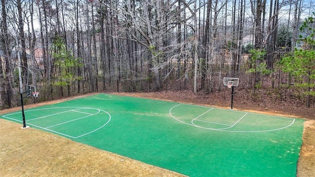 view of sport court with community basketball court